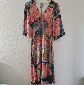 Farm Rio Rosario Multi Print Dress XS